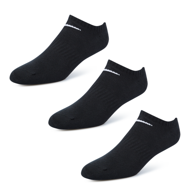 Nike Cushion No Show 3 Pack Unisex Socks Black