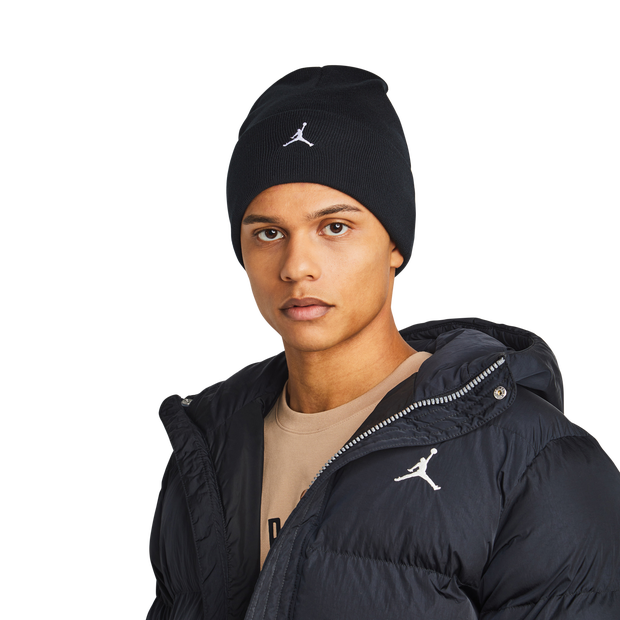 Jordan Peak Unisex Knitted Hats & Beanies Cotton Black