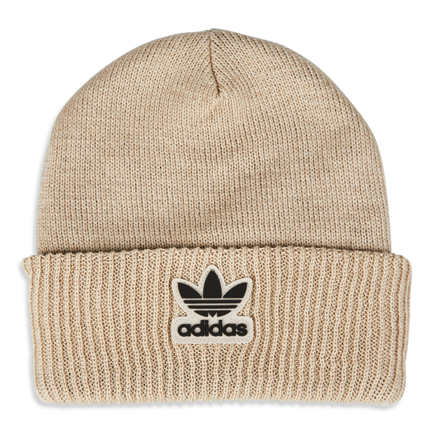 Adidas Trefoil Unisex Knitted Hats & Beanies Cotton Beige