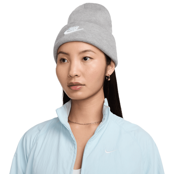 Nike Peak Unisex Knitted Hats & Beanies Poly (Polyester) Grey