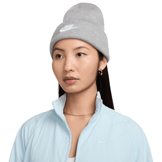Nike Peak Unisex Knitted Hats & Beanies Poly (Polyester) Grey
