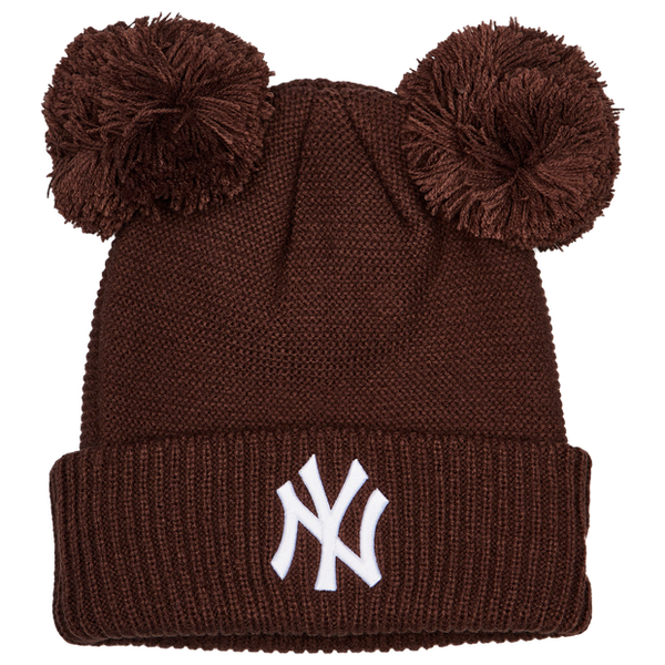 New Era Double Pom Unisex Caps Cotton Black