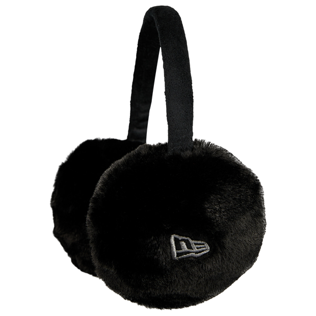 New Era Faux Ear Muffs Unisex Knitted Hats & Beanies Wool Black