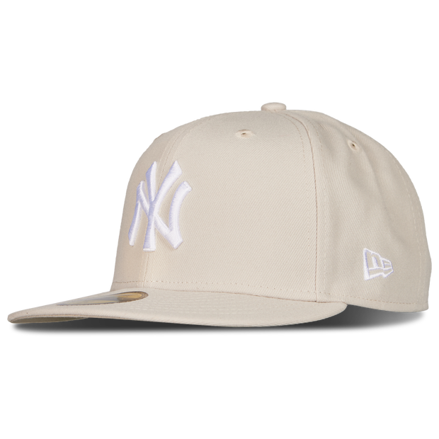 New Era 59Fifty Mlb New York Yankees Unisex Caps Cotton Beige