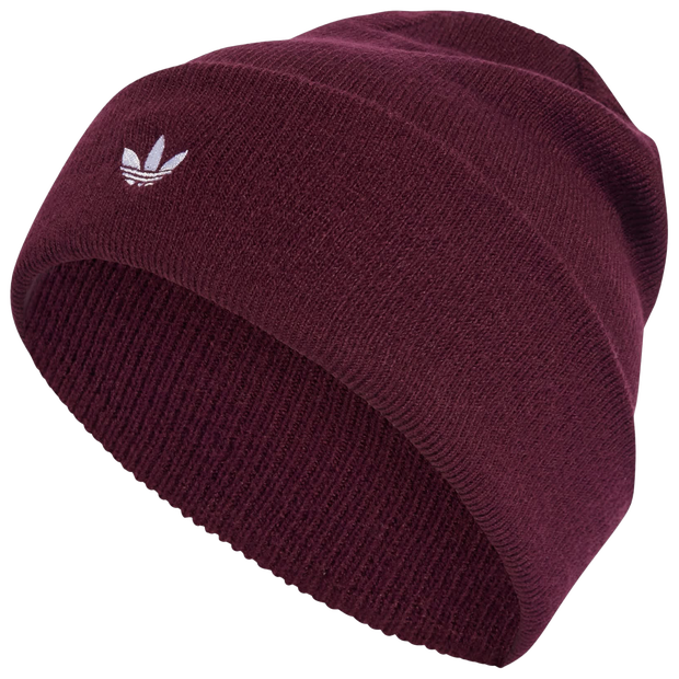 Adidas Cuff Knit Unisex Knitted Hats & Beanies Cotton Maroon