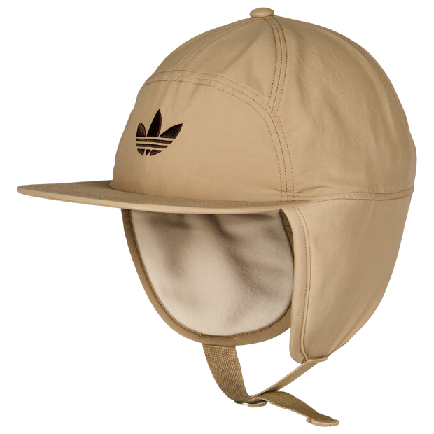 Adidas Earflap Unisex Caps Cotton Brown
