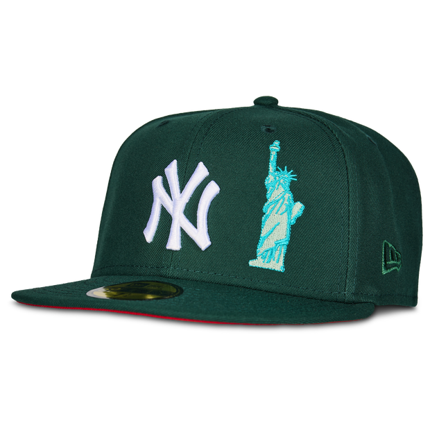 New Era 59Fifty Mlb New York Yankees Unisex Snap Back Cotton Green
