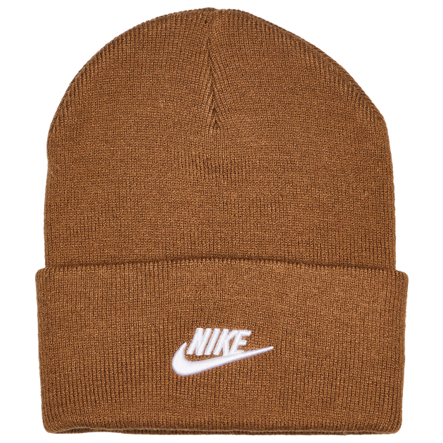 Nike Peak Unisex Knitted Hats & Beanies Wool Brown