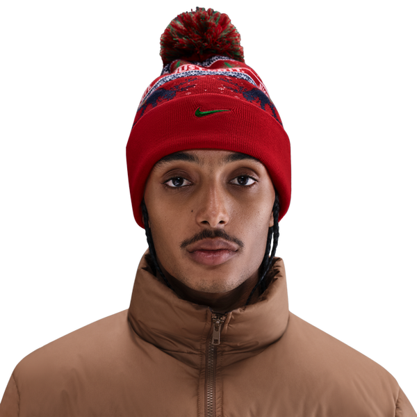 Nike Peak Unisex Knitted Hats & Beanies Wool Red