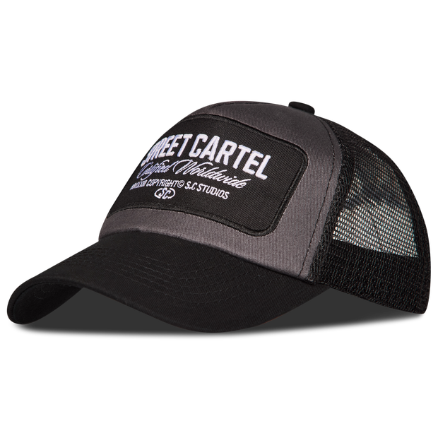 Street Cartel Patch Trucker Unisex Trucker Cotton Black