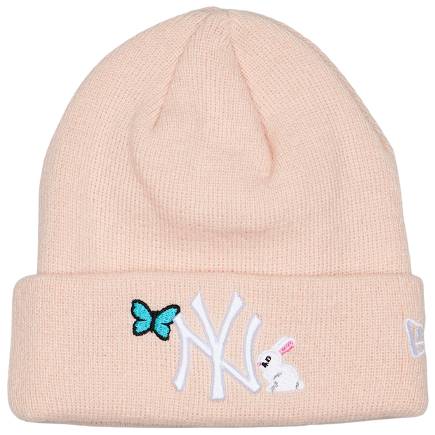 New Era Beanie Unisex Knitted Hats & Beanies Cotton Pink