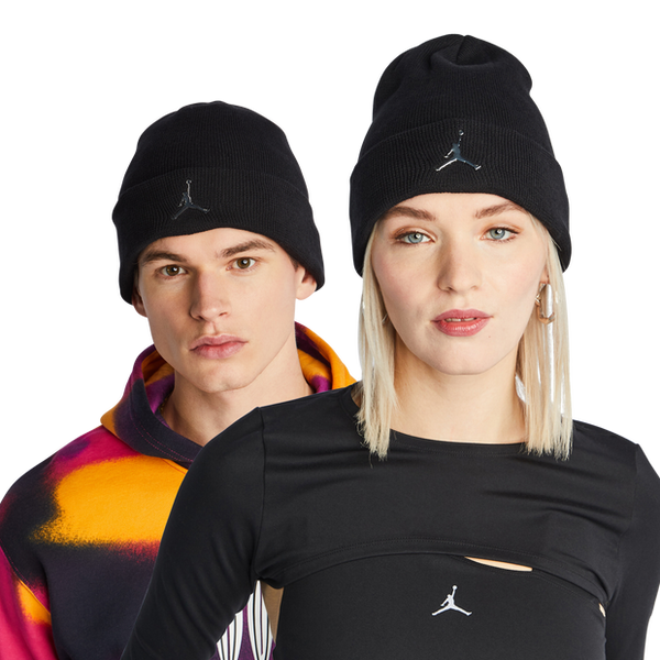 Jordan Cuffed Beanie Unisex Caps Poly (Polyester) Black