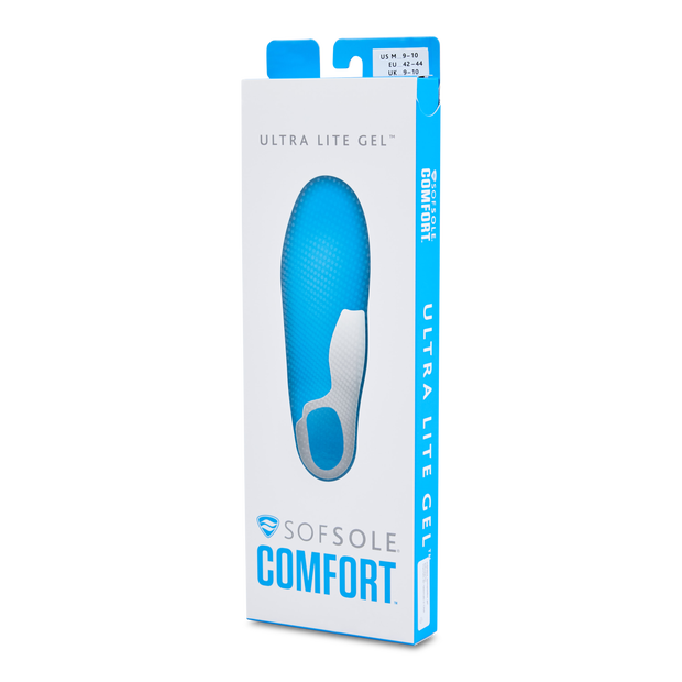 Sofsole Ultra Lite Gel Unisex Insoles Plastic/Polycarbonate White