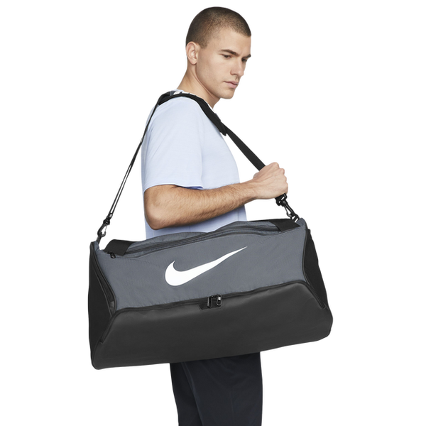 Nike Brasilia 9.5 Duffle Unisex Bags Poly (Polyester) Grey