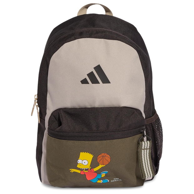 Adidas The Simpsons Backpack Unisex Bags Poly (Polyester) Brown