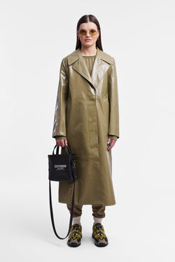 Mayfair Opal Trench Coat Aloe