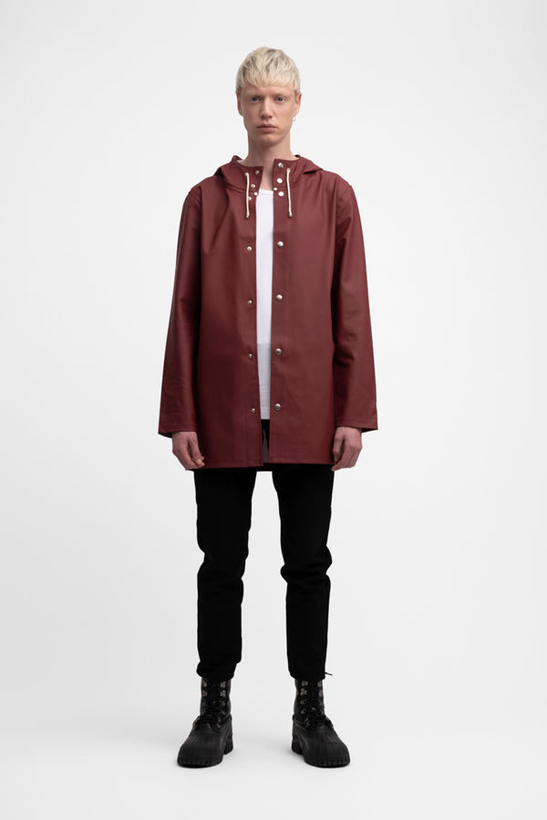 Stutterheim Stockholm Raincoat Burgundy