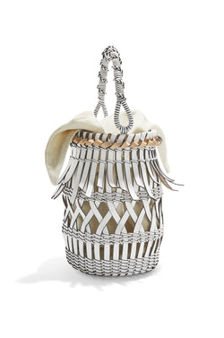 Fringes Bucket bag in calfskin