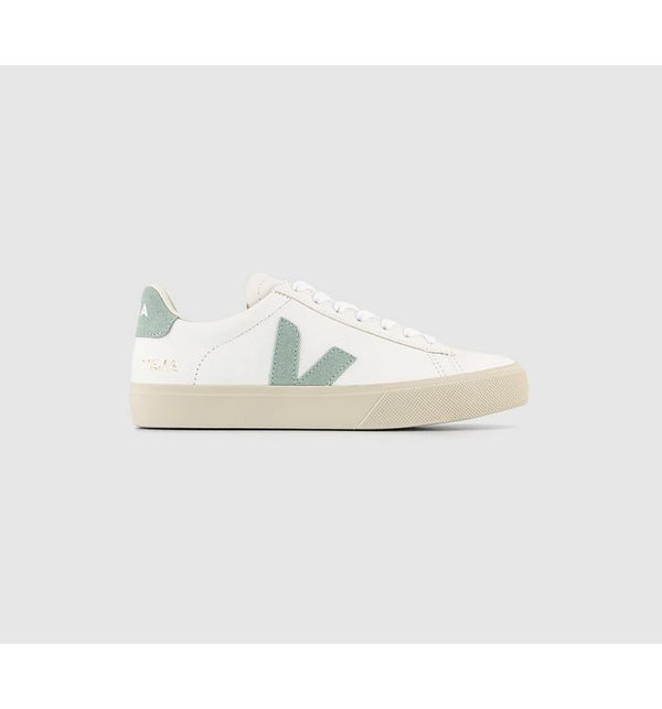 Veja Womens Campo Trainers White Extra Matcha F Leather