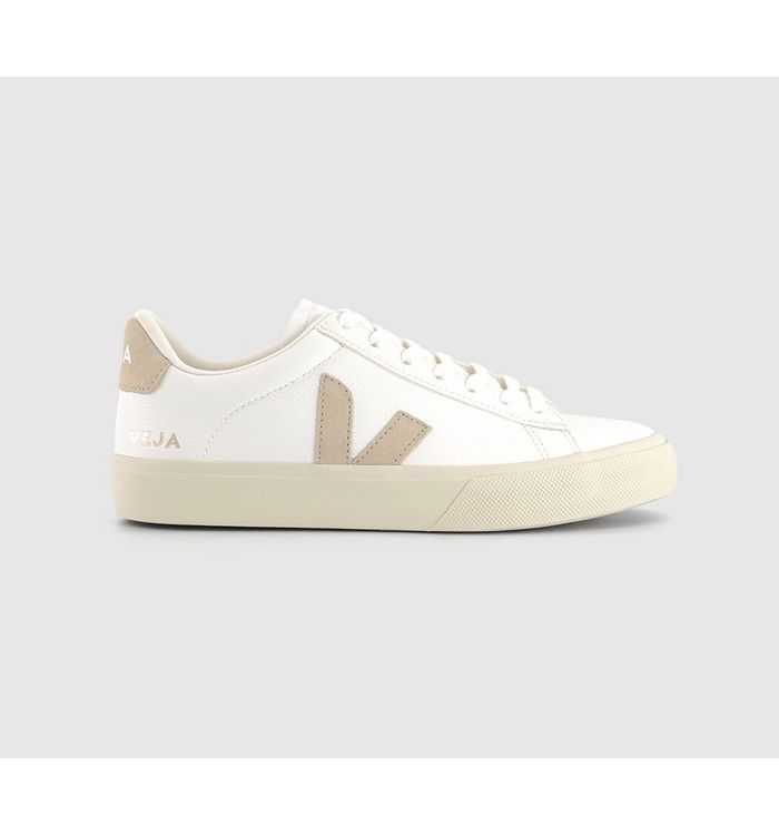 Veja Womens Campo Trainers White Almond F Leather