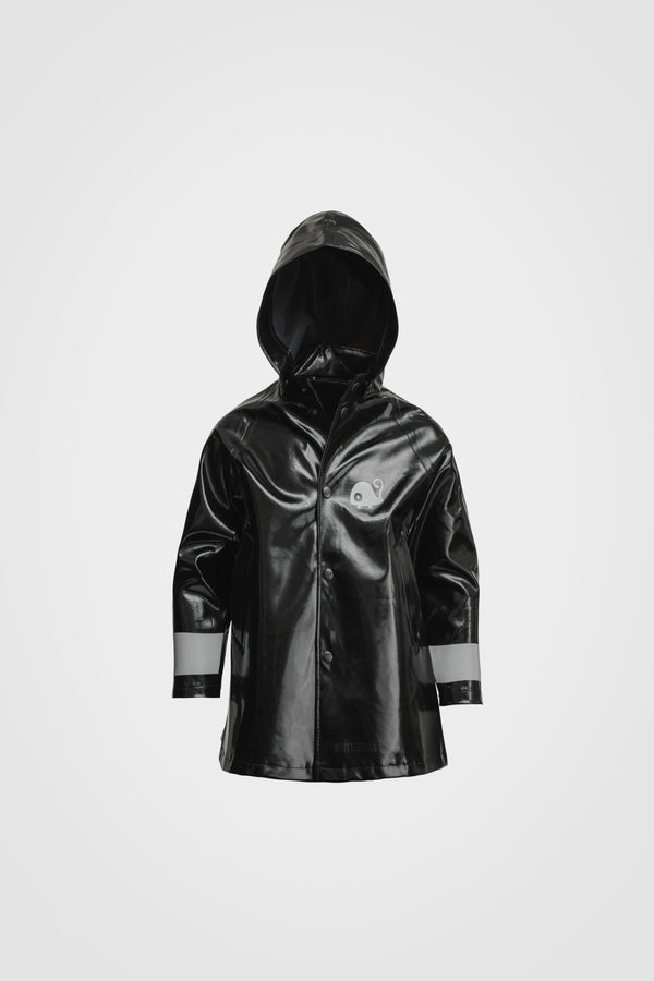 Stutterheim Mosebacke Mini Opal Kids Raincoat Black