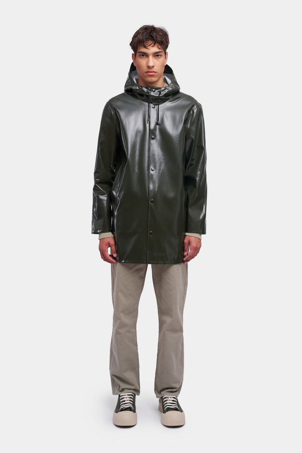 Stutterheim Stockholm Opal Raincoat Green