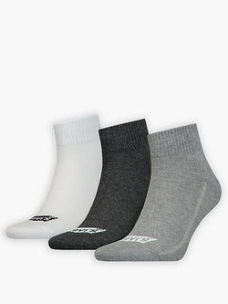 Levi's Mid Cut Batwing Logo Recycled Cotton Socks 3 pack