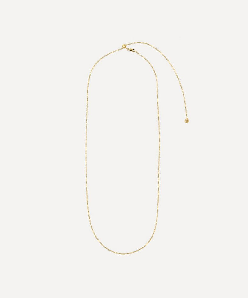 Monica Vinader Gold Plated Vermeil Silver 32' Rolo Chain Necklace