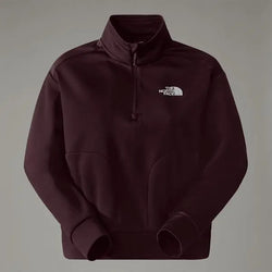 The North Face Women's Reaxion 1/4 Zip Fleece Beetroot Dark Heather-asphalt Grey