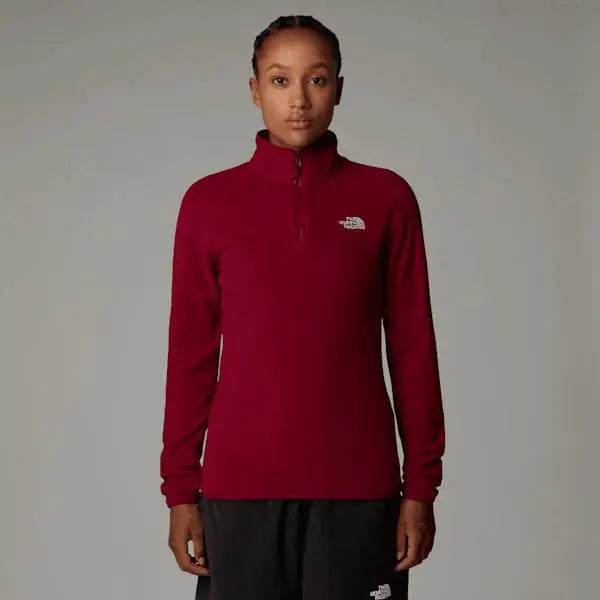 The North Face Women's 100 Glacier 1/4 Zip Fleece Beetroot