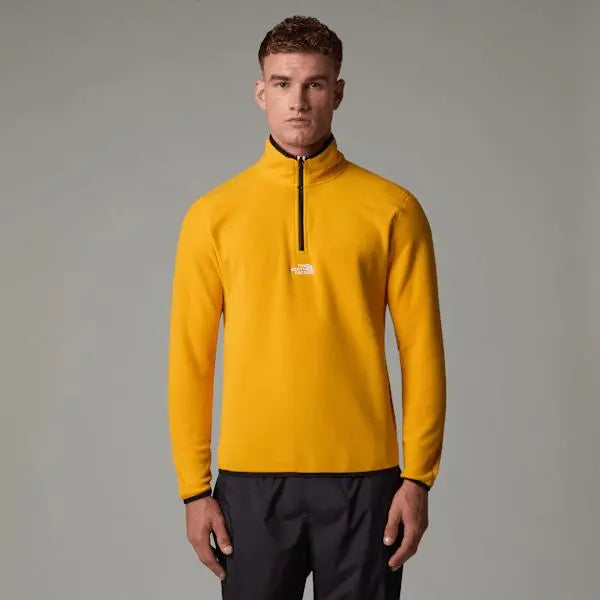 The North Face Men's Glacier 1/4 Zip Fleece Summit Gold