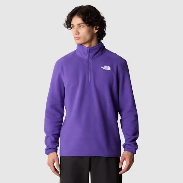 The North Face Men's 100 Glacier 1/4 Zip Fleece Tnf Purple