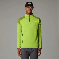 The North Face Men's Kikash 1/4 Zip Sweatshirt Meadow Grass