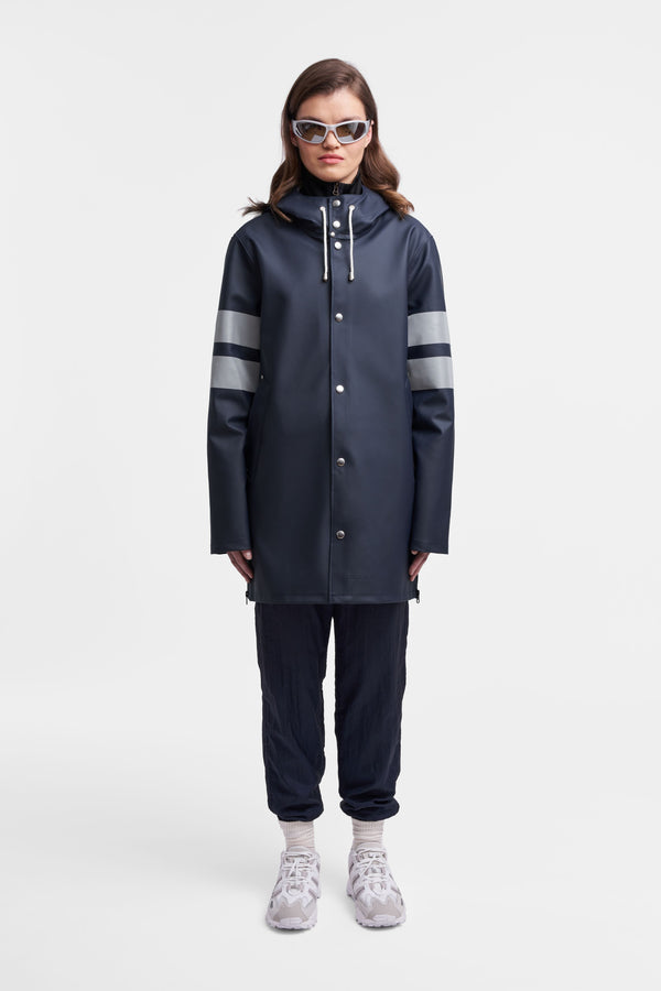 Stutterheim Stockholm Bike Raincoat Navy