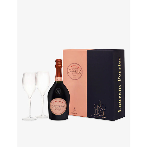 Laurent Perrier Cuv&eacute;e Ros&eacute; Brut NV two-glass gift pack 750ml