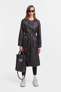 Kista Lightweight Trench Coat Black