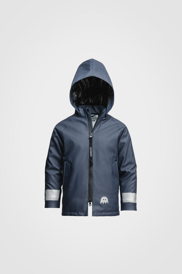 Stutterheim Mini Winter Kids Raincoat Navy