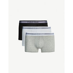  Calvin Klein Classic logo-detail classic-fit pack of three cotton trunks