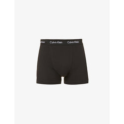 Mens Calvin Klein Pack of three Modern Essentials classic-fit stretch-cotton trunks