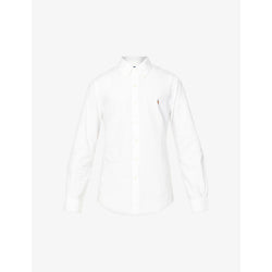  Polo Ralph Lauren Long-sleeved button-down slim-fit cotton Oxford shirt