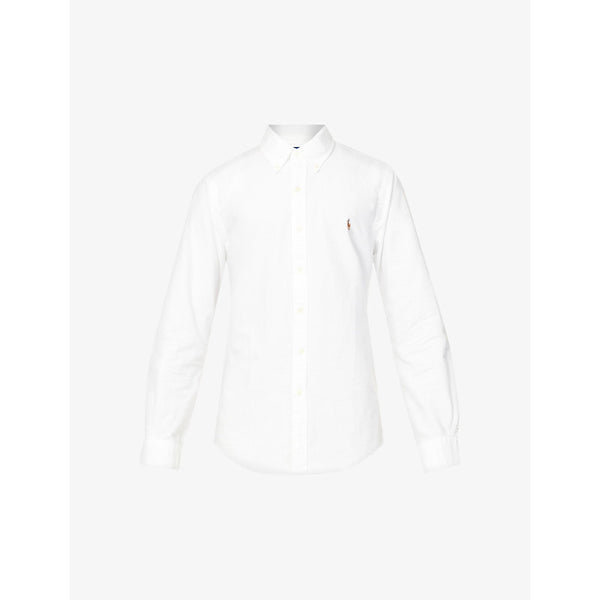  Polo Ralph Lauren Long-sleeved button-down slim-fit cotton Oxford shirt