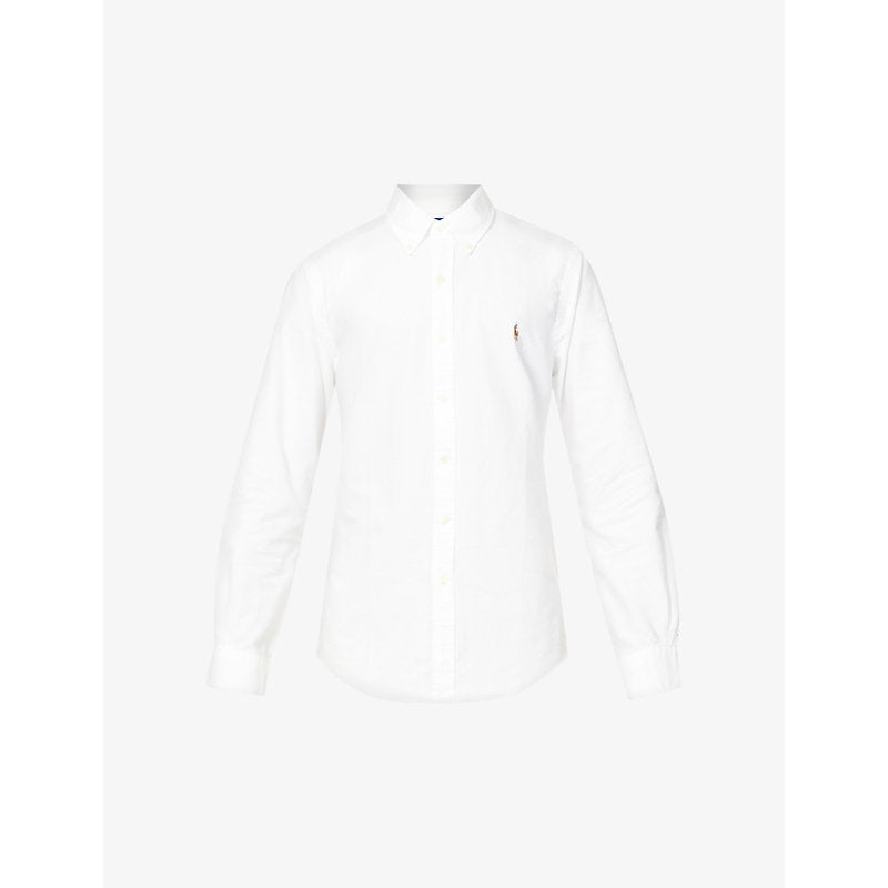  Polo Ralph Lauren Long-sleeved button-down slim-fit cotton Oxford shirt