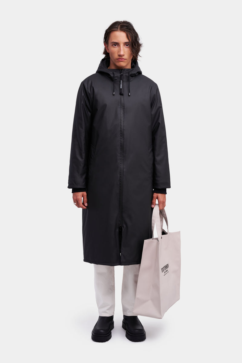 Stutterheim Stockholm Long Winter Jacket Black