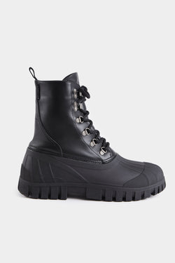 Stutterheim Patrol Boot Leather Black