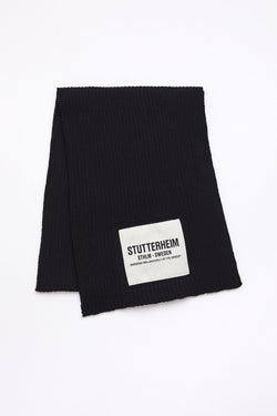 Stutterheim Wrap Scarf Black