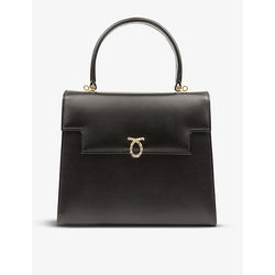  Launer Traviata leather tote bag