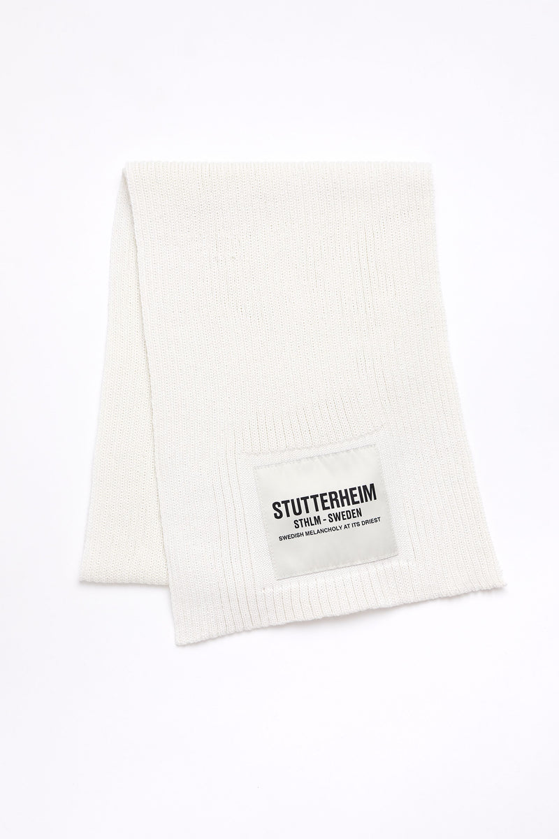 Stutterheim Wrap Scarf Off-White