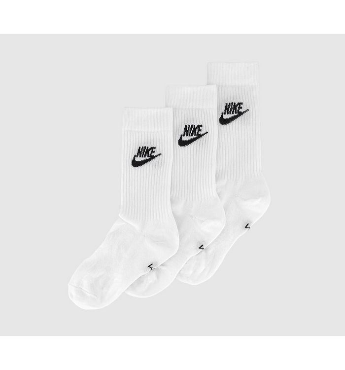 Nike Kids Sports Everyday Essential High 3 Pairs White Black