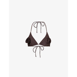 4Th & Reckless Antibes rosette-embellished bikini top