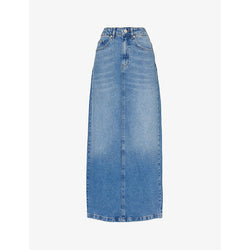 Womens 4Th & Reckless Maxine high-rise denim maxi skirt